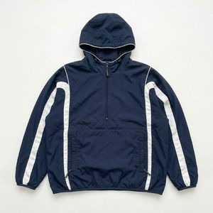 Conjunto Deportivo para Hombre 2 en 1, Impermeable, Azul Marino, con Estampado y Bloques de Color, Chaqueta con Capucha y Cremallera y Pantalones - Product Image 2