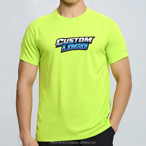 Camisetas Deportivas para Hombre, 100% Poliéster, Corte Ajustado, Alta Elasticidad, Reflectantes, para Correr - Product Image 1