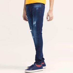 กางเกงยีนส์ผ้าแคนวาสทรงตรงเอวกลางสำหรับผู้ชายคุณภาพสูง น้ำหนักปานกลาง - Product Image 3