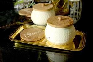 Bandeja DE SERVICIO DE Metal Rectangular decorativa para el hogar, Hotel y restaurante, utensilios de cocina duraderos de latón, acero, aluminio y hierro - Product Image 2