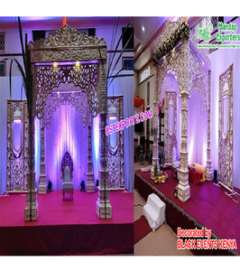 เส้นใยแกะสลักทันสมัยบอลลีวูดแมนเดป USA เหตุการณ์แต่งงานที่สวยงามบอลลีวูด Mandap เคนยาจัดงานแต่งงานที่สวยงาม - Product Image 1