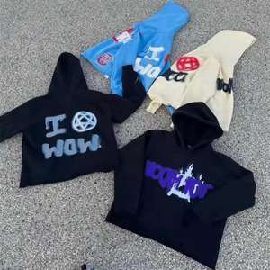 Sudadera con capucha con bordado desgastado unisex Ropa de calle para hombre Producto superior de Pakistán Sudaderas con capucha fabricadas en venta - Product Image 6