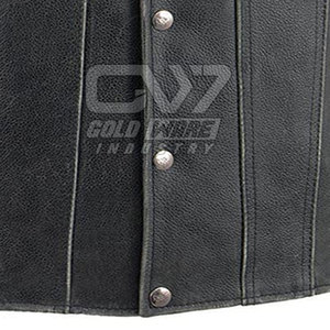 Chaleco de cuero de material de alta calidad para hombre, venta al por mayor, Chaleco de cuero para hombre, Chaleco de cuero transpirable para hombre - Product Image 6