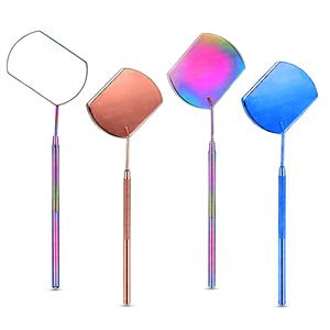 กระจกตรวจสอบขนตาสแตนเลสสตีลพร้อมโลโก้สั่งทำ อุปกรณ์แต่งหน้าสำหรับต่อขนตา ตรวจสอบขนตาปลอม - Product Image 5