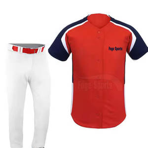 Conjuntos de Uniformes de Béisbol Personalizados, Transpirables y de Secado Rápido - Ropa Deportiva 100% Poliéster, Uniforme de Equipo, Nueva Llegada - Product Image 2