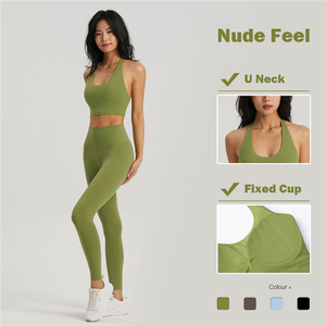 2024 High Quality U Neck Yoga Bra Clothing Sports Bras for Women Custom Fitness Workout Gym Sexy Backless Bra Gym Crop Top - Product Image 6