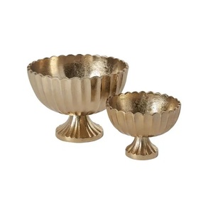 Offre spéciale, bols de grande taille en aluminium pour servir les fruits, bols et bol de service en métal fini martelé au meilleur prix en Inde - Product Image 6