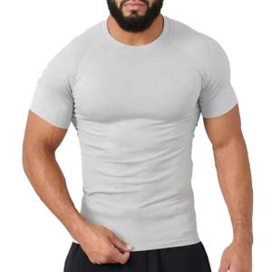 2025 fabricant Rash Guard mince fitness t-shirt athlétique musculation muscle tee séchage rapide haute compression hommes gym t-shirts - Product Image 5