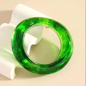 เครื่องประดับทำด้วยมือแฟชั่นใหม่กำไลข้อมือเรซินคุณภาพดีกำไลข้อมือสีสำหรับผู้หญิงชุดเครื่องประดับหรูหรา - Product Image 1