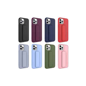 Coque en silicone antichoc Netzy SAFA Qstand pour iPhone 12 Pro Max 13 Pro Max 8 Plus 7 Plus - Protection Premium avec finition électrolytique - Product Image 3