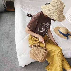 กระเป๋าโท้ทฟางสำหรับผู้หญิง, กระเป๋าสะพายไหล่สไตล์โบฮีเมียนความจุขนาดใหญ่กระเป๋าชายหาดพร้อมซับใน - Product Image 6