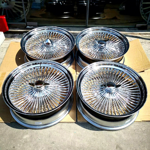 ล้อแม็กซ์ซี่ลวดสำหรับรถยนต์นั่งส่วนบุคคล ขนาด 20 22 24 26 นิ้ว ผลิตจากโรงงาน ล้อแม็กซ์ซี่ลวดอัลลอยด์ชุบโครเมียม - Product Image 5