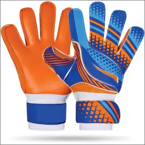 כדורגל מבוגר מקצועי כדורגל כפפות שוער עם מגן אצבע נוסף בטוח תכונות עיצוב אלגנטי