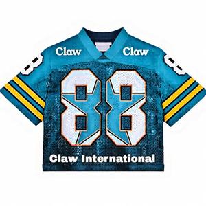 Nouveaux maillots de football américain personnalisés pour adultes, chemises en sublimation 100% polyester, protection UV, service OEM en gros - Product Image 2