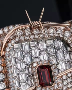 Pendentif Hip Hop personnalisé en argent 925 avec VVS Moissanite, plaqué or rose glacé Nom Design sculpté à la main bijou fin - Product Image 4