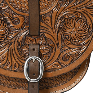 กระเป๋าทรงอานม้าหนังแท้สำหรับขี่ม้าอุปกรณ์สำหรับขี่ม้าแบบตะวันตก - Product Image 3