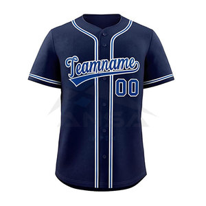 Camiseta de Béisbol Personalizada al por Mayor, Talla Grande, Ropa Deportiva de Moda, Nuevo Estilo, Hecha con Tela de Poliéster, Sublimación Personalizada - Product Image 1