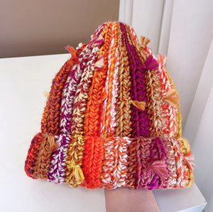 Personnalisation gratuite mode bonnets en tricot chapeaux d'hiver doux chaud à revers casquettes crâne 100% acrylique unisexe gros Logo personnalisé - Product Image 4