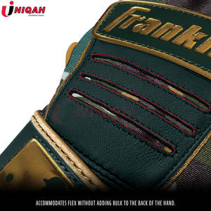 Gants de frappeur de baseball en cuir de haute qualité Performance et confort optimaux avec manchette longue et conception de logo personnalisé - Product Image 3