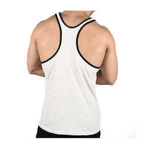 เสื้อกล้ามผู้ชายแบบมีสายรัดด้านหลังผ้าคอตตอนเสื้อกล้ามสำหรับเล่นกีฬาออกกำลังกายเสื้อกล้ามสำหรับยิมเสื้อกล้าม
