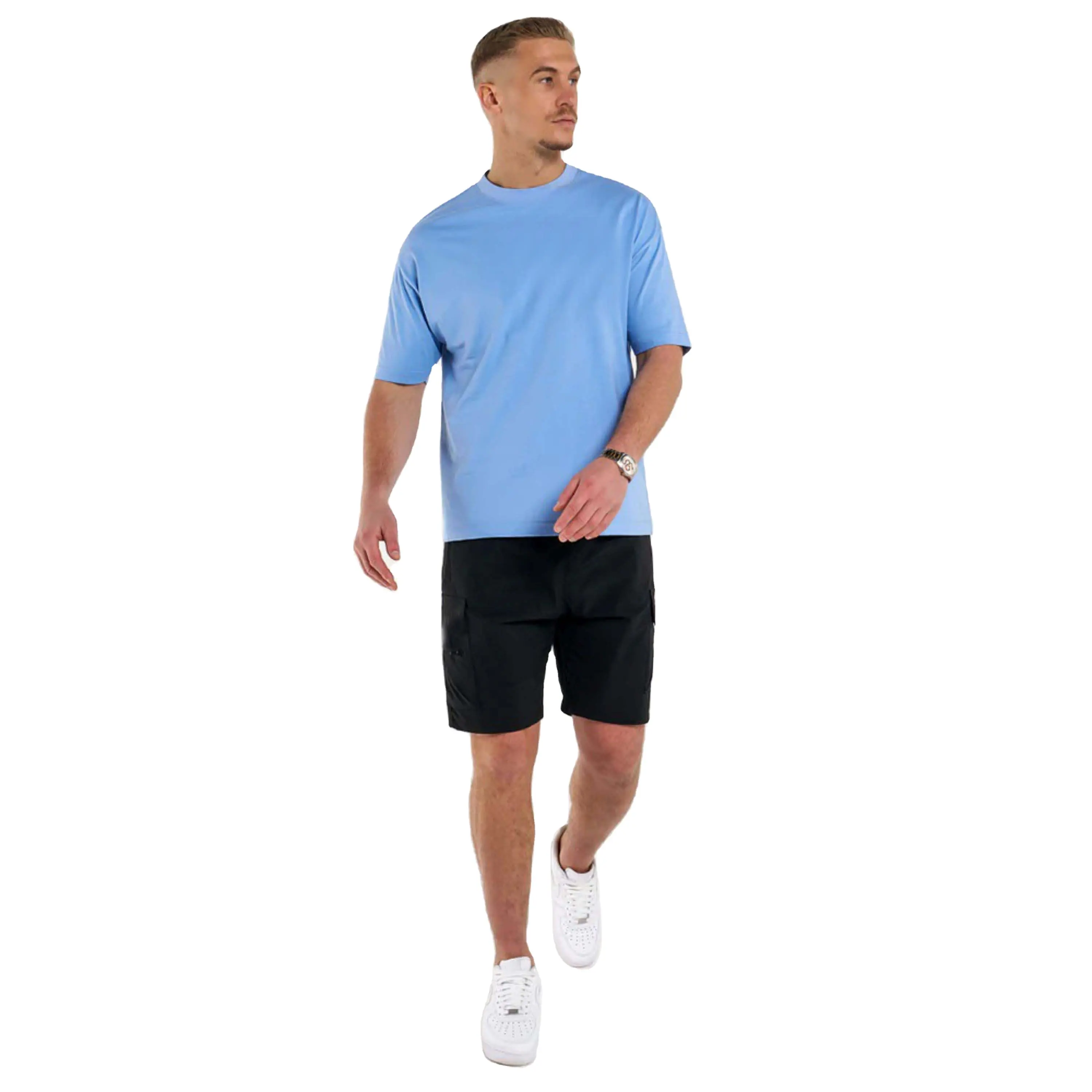 OEM individuelles Athleisure Streetwear T-Shirt - stretch Stoff, feuchtigkeitsspendend, Fitness-/Streetwear-Look