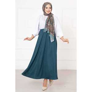 Falda Hijab de Satén Mevlana para Buceo, Color Petrol, con Característica Suave para Mayor Comodidad en la Buceo - Product Image 1