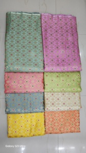 Suministro a granel al por mayor de tela de brocado tejido Jacquard de seda 100% textil de primera calidad para tapicería de vestidos y artesanías de alta calidad - Product Image 6