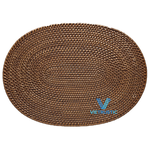 Vietrustic Événement Incontournable Vaisselle Napperons Tressés Bambou Rotin Ensemble Pour Assiette De Mariage Servir - Product Image 2