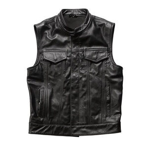 Chaleco de cuero de vaca para hombre, informal de moda para hombre Chaleco de cuero de calidad superior, chaleco elegante, tamaño personalizado - Product Image 6