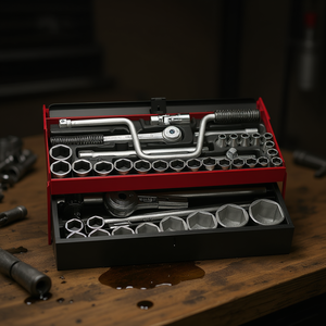 ชุดซ็อกเก็ตหกเหลี่ยมขนาด 1/2'' และ 3/4'' ของ Facom ขนาด 5 ถึง 50 มม. - Product Image 3