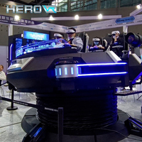 HEROVR 5 places 6Dof VR simulateur de course 360 degrés intérieur/extérieur 6D VR lunettes Solution parc à thème vaisseau spatial maison montagnes russes
