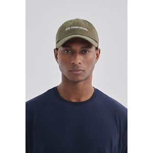 Casquette en coton unisexe Veneto Kaki bleu marine Détail brodé Doublure intérieure Résistant à la transpiration Confortable Taille unique - Product Image 1
