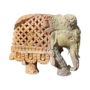 Tema especial de color natural, producto hecho a mano, estatua de animal tallada de esteatita con varias formas para decoración del hogar, artículo de regalo - Product Image 2