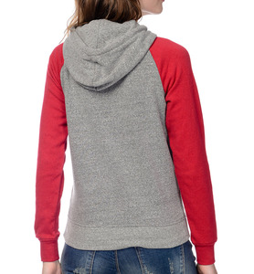 Sweat à capuche décontracté en coton uni avec poche et logo personnalisé pour femme 2026 - Product Image 6