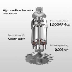 ไดร์เป่าผมความเร็วสูง BLDC 110000RPM ไอออนิก น้ำหนักเบา แห้งเร็ว พร้อมหน้าจอ LED 1501-2000W หัวเป่าแบบรวมลม - Product Image 3