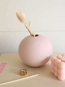 Vase rond en céramique décoratif pour la décoration intérieure moderne, design circulaire pour la chambre à coucher, le salon, le bureau - Product Image 2