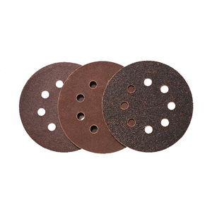 Высококачественная наждачная бумага с 8 отверстиями и петлями, 5 ''липучки, 125 мм, абразивный полировальный диск, настраиваемый - Product Image 6