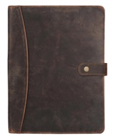 Carpeta de Conferencia Vintage A4 de Cuero PU con Cierre Magnético, Impresa con Sello, para Documentos - Colores Personalizados Disponibles