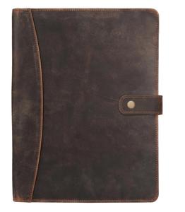 Porte-documents vintage en cuir A4 avec fermeture magnétique pour réunions d'affaires, présentations de bureau, produit de classement vintage - Product Image 6