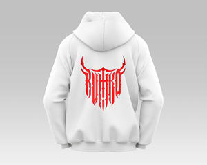 Sweat à capuche Streetwear à la mode en coton polaire avec coupe à l'épaule et logo personnalisé fabriqué au Vietnam - Product Image 6