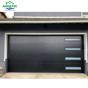 Puerta <span class=keywords><strong>de</strong></span> garaje seccional <span class=keywords><strong>de</strong></span> acero galvanizado <span class=keywords><strong>de</strong></span> tamaño personalizado hecha a medida con <span class=keywords><strong>puertas</strong></span> peatonales <span class=keywords><strong>de</strong></span> ventanas - Product Image 1