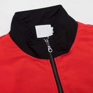 Veste coupe-vent pour homme en polyester et nylon, avec blocs de couleur, coupe-vent, fermeture éclair, service OEM - Product Image 3