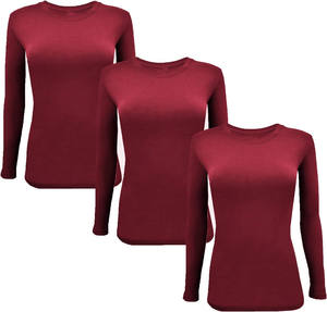 Broderie impression mode à manches longues sous gommages T-Shirt à manches longues femmes médicales soins infirmiers médicaux sous chemises accessoires - Product Image 1