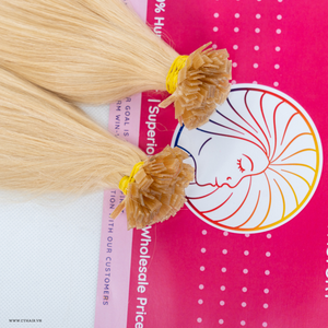 Vente chaude 8 à 40 pouces pointe plate kératine lâche vague profonde et extensions de cheveux humains bruts Curl italien - Product Image 3