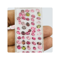Vente en gros de pierres précieuses en tourmaline multi-couleurs certifiées de qualité supérieure, pierres taillées de forme ovale 5x7MM pour la fabrication de bijoux