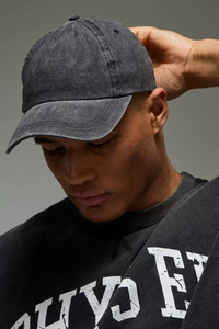 Casquette de baseball unisexe en denim, 6 panneaux, réglable, couleur unie, décontractée, 100 % coton, pour toutes les saisons - Product Image 5