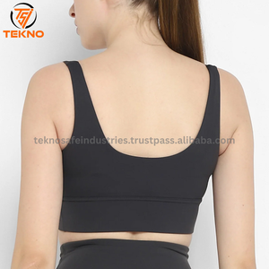 Leggings de gimnasio personalizados con sujetador, conjunto de Yoga, ropa deportiva para mujer, ropa de entrenamiento físico, conjuntos de 2 piezas de Tops y mallas de Yoga de alta calidad - Product Image 3