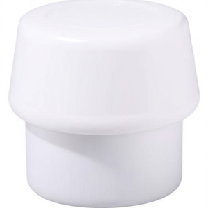 SIMPLEX Tête de marteau superplastique blanche de 125 mm, matériau moyen-dur à face souple, marque HALDER - Product Image 3
