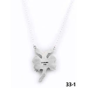Collier artisanal en turquoise du sud-ouest avec motifs Palomino Golden Hills et floral en argent sterling, idéal pour un cadeau - Product Image 4