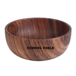 Tazón de chocolate de madera de tamaño alto Forma redondeada Cuenco dulce hecho a mano Cuenco de chocolate de madera elegante clásico - Product Image 2